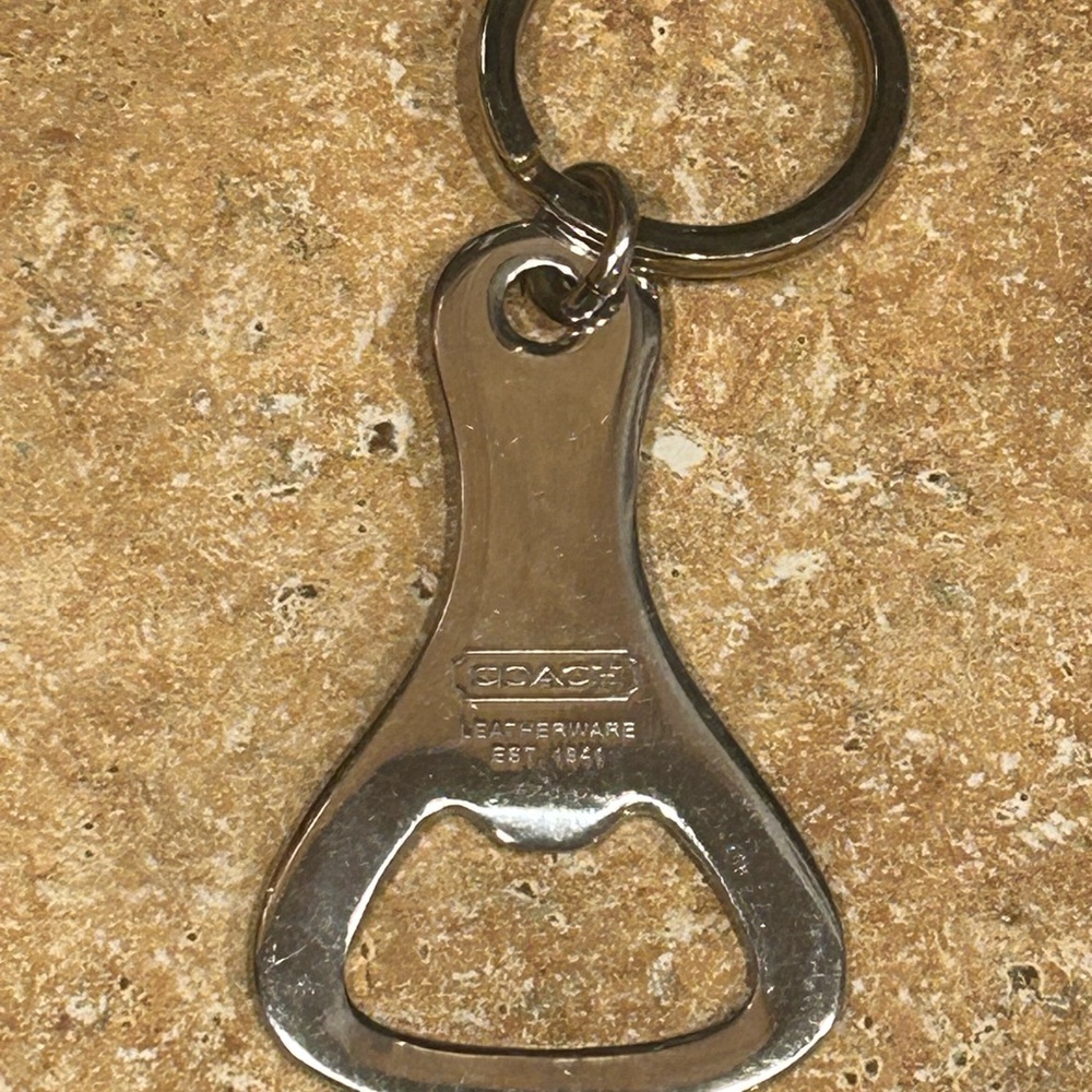 Coach Silver Keychain Bottle Opener